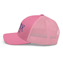 Curve Logo Trucker Cap - Blue Logo by LXIX GOLF CLUB — view 46
