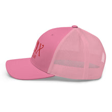 Curve Logo Trucker Cap - Red Logo by LXIX GOLF CLUB — view 45