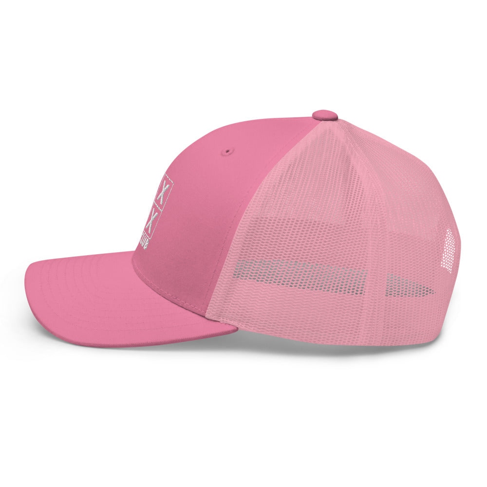 Four Box Logo Trucker Cap - White Logo by LXIX GOLF CLUB — view 33