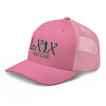Curve Logo Trucker Cap - Green Logo by LXIX GOLF CLUB — view 46