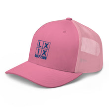 Four Box Logo Trucker Cap - Blue Logo by LXIX GOLF CLUB — view 34