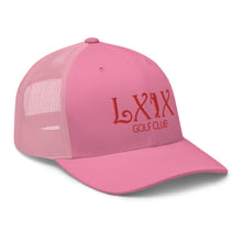 Curve Logo Trucker Cap - Red Logo by LXIX GOLF CLUB — view 48