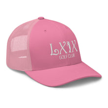 Curve Logo Trucker Cap - White Logo by LXIX GOLF CLUB — view 48