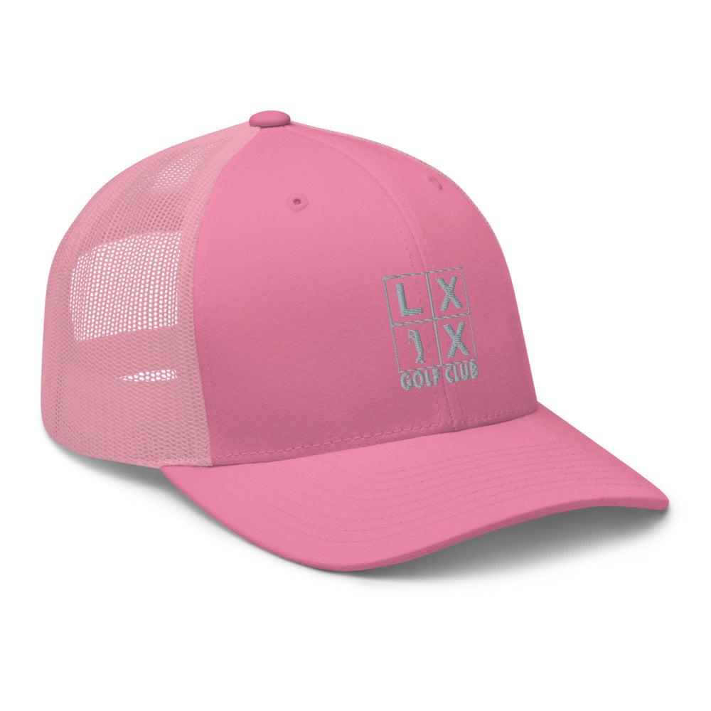 Four Box Logo Trucker Cap - Gray Logo by LXIX GOLF CLUB — view 36