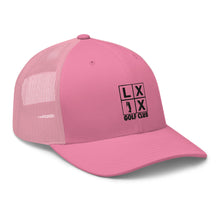 Four Box Logo Trucker Cap - Black Logo by LXIX GOLF CLUB — view 35