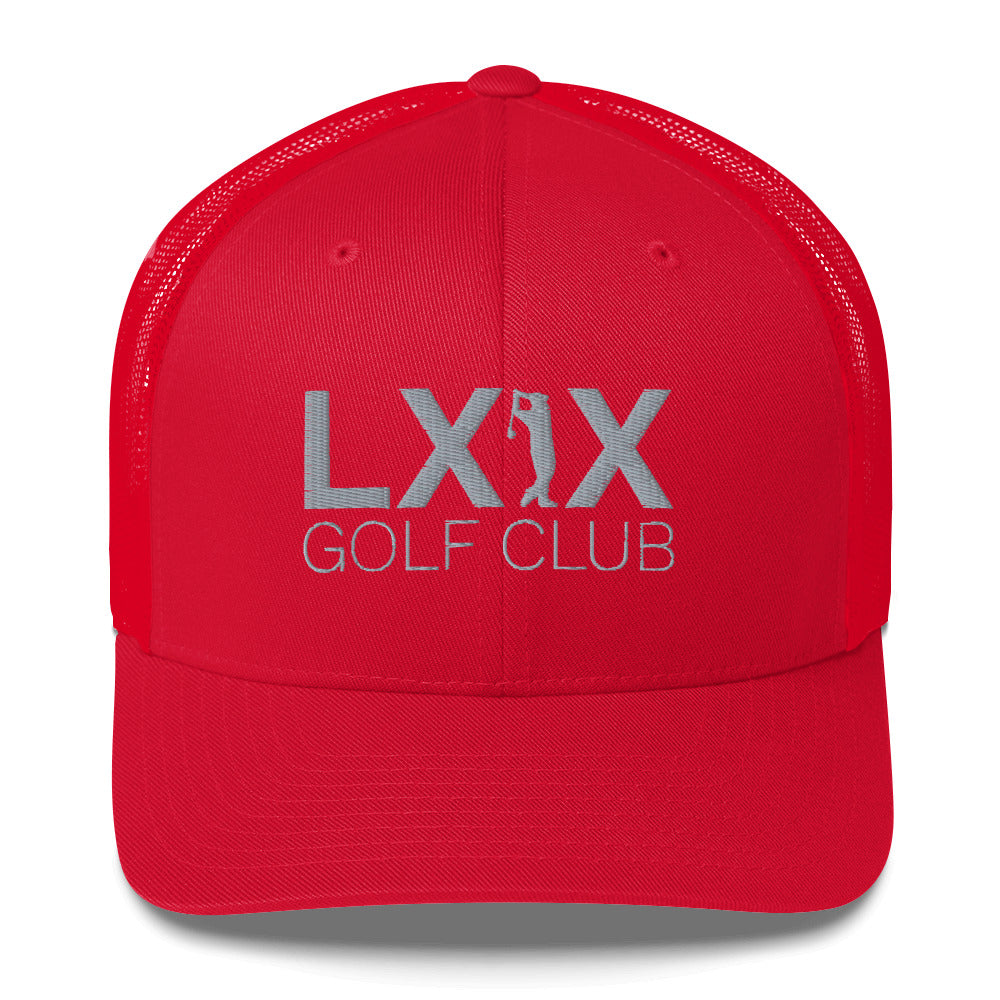 Swinger Logo Trucker Cap - Gray Logo by LXIX GOLF CLUB — view 5