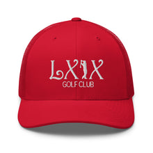 Curve Logo Trucker Cap - White Logo by LXIX GOLF CLUB — view 25