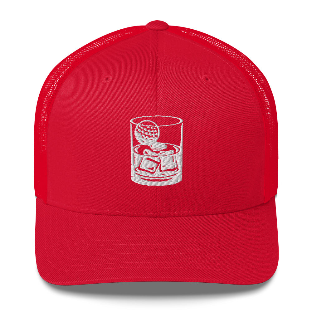 Whiskey Glass Trucker Cap by LXIX GOLF CLUB — view 6