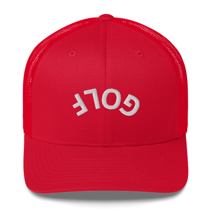 Upside Down Golf Arch Trucker Cap by LXIX GOLF CLUB — view 9