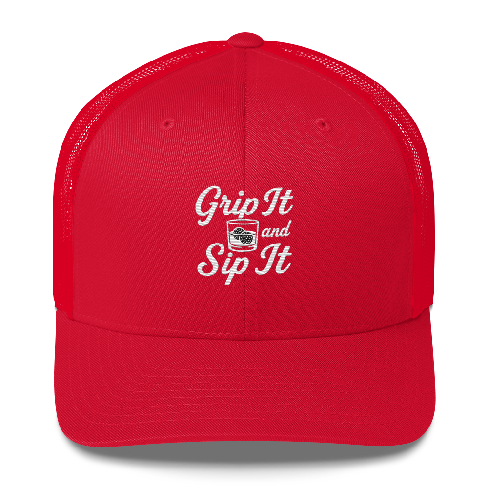 Grip It and Sip It Golf Trucker Hat by LXIX GOLF CLUB — view 8
