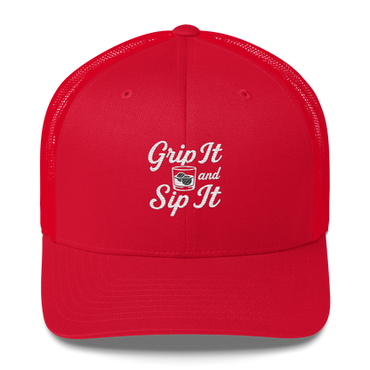 Grip It and Sip It Golf Trucker Hat by LXIX GOLF CLUB — view 8