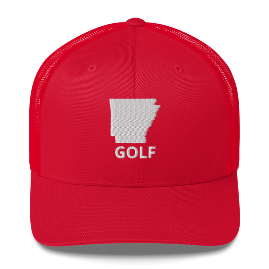 Arkansas Golf Trucker Cap by LXIX GOLF CLUB