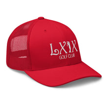 Curve Logo Trucker Cap - White Logo by LXIX GOLF CLUB — view 30