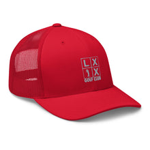 Four Box Logo Trucker Cap - Gray Logo by LXIX GOLF CLUB — view 30