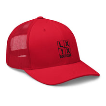 Four Box Logo Trucker Cap - Black Logo by LXIX GOLF CLUB — view 29