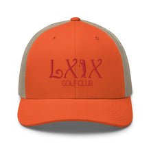 Curve Logo Trucker Cap - Red Logo by LXIX GOLF CLUB — view 37