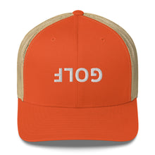 Upside Down Golf Trucker Cap - White Logo by LXIX GOLF CLUB — view 8