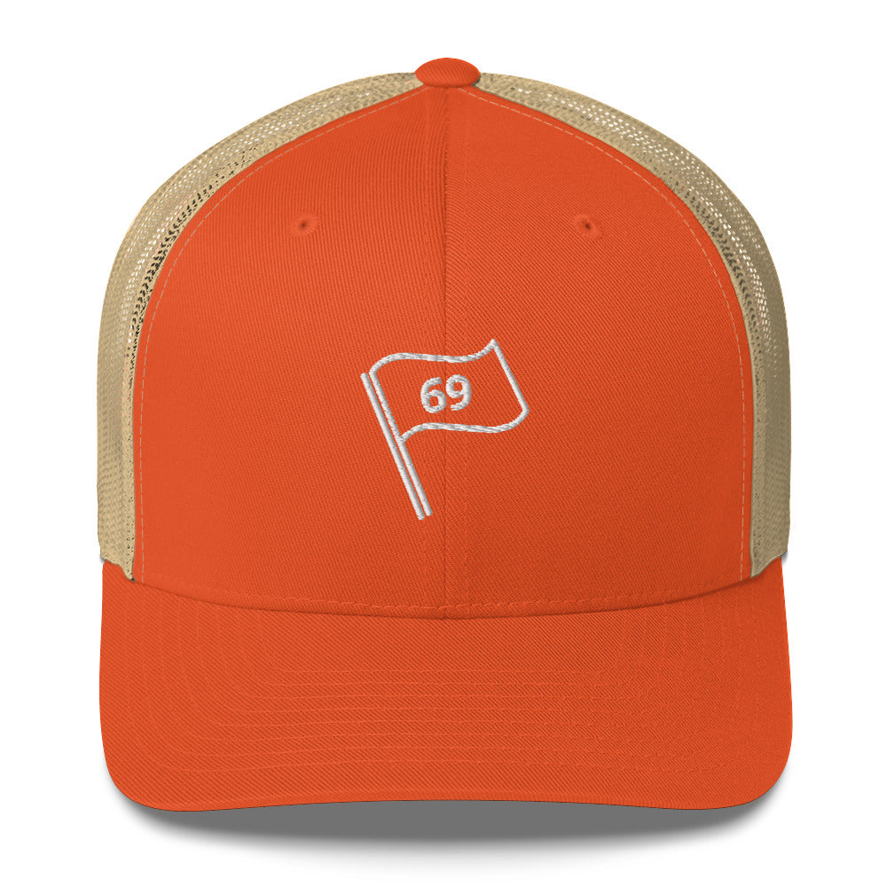 69 Flag Trucker Cap by LXIX GOLF CLUB — view 8