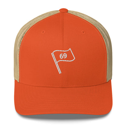 69 Flag Trucker Cap by LXIX GOLF CLUB — view 8