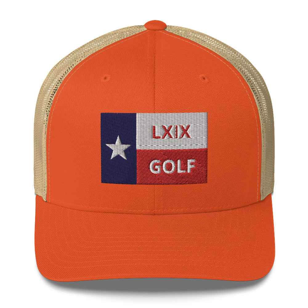 Texas Flag Trucker Cap by LXIX GOLF CLUB — view 5
