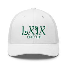 Curve Logo Trucker Cap - Green Logo by LXIX GOLF CLUB — view 55