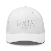 Curve Logo Trucker Cap - White Logo by LXIX GOLF CLUB — view 55