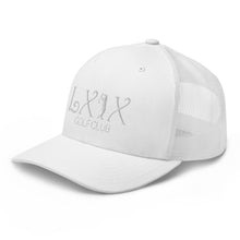 Curve Logo Trucker Cap - White Logo by LXIX GOLF CLUB — view 58