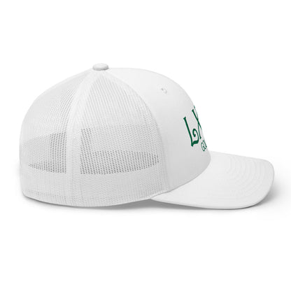 Curve Logo Trucker Cap - Green Logo by LXIX GOLF CLUB — view 59
