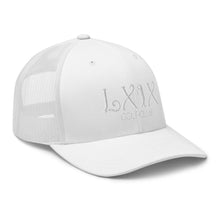 Curve Logo Trucker Cap - White Logo by LXIX GOLF CLUB — view 60