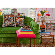 Santa Fe Hand-Embroidered Pillow by CatStudio