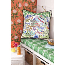 Savannah Hand-Embroidered Pillow by CatStudio