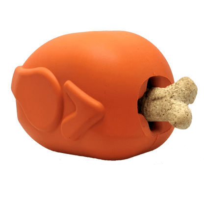 Roasted Turkey Dog Chew Toy & Treat Dispenser - USA Made | SodaPup