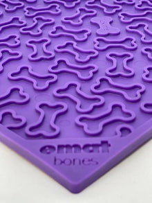 Bones eMat - Enrichment Lick Mat for Dogs and Cats | eMat Enrichment Toy for Anxiety Relief | SodaPup