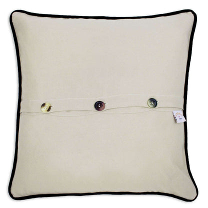 Sonoma County Hand-Embroidered Pillow by CatStudio