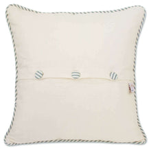 Virginia Beach Hand-Embroidered Pillow by CatStudio