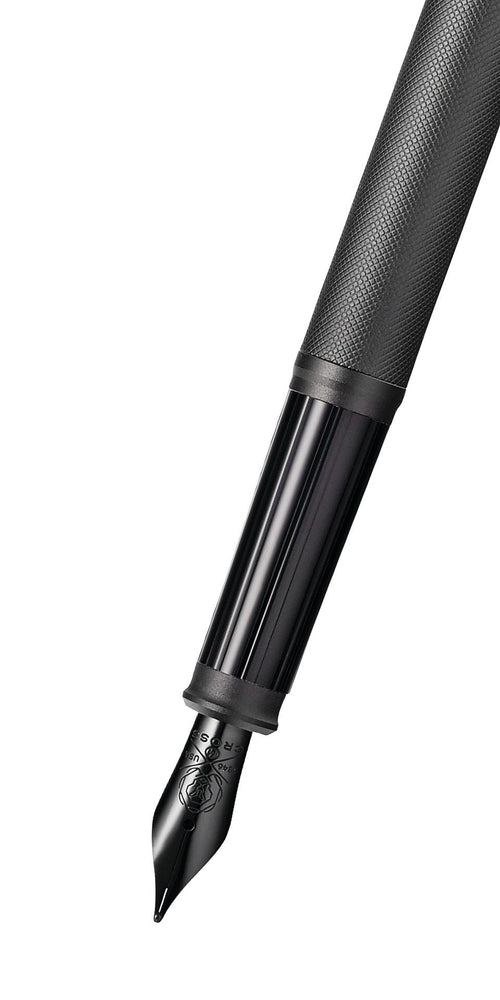 Century® II Black PVD Micro-knurl Fine Nib Fountain Pen